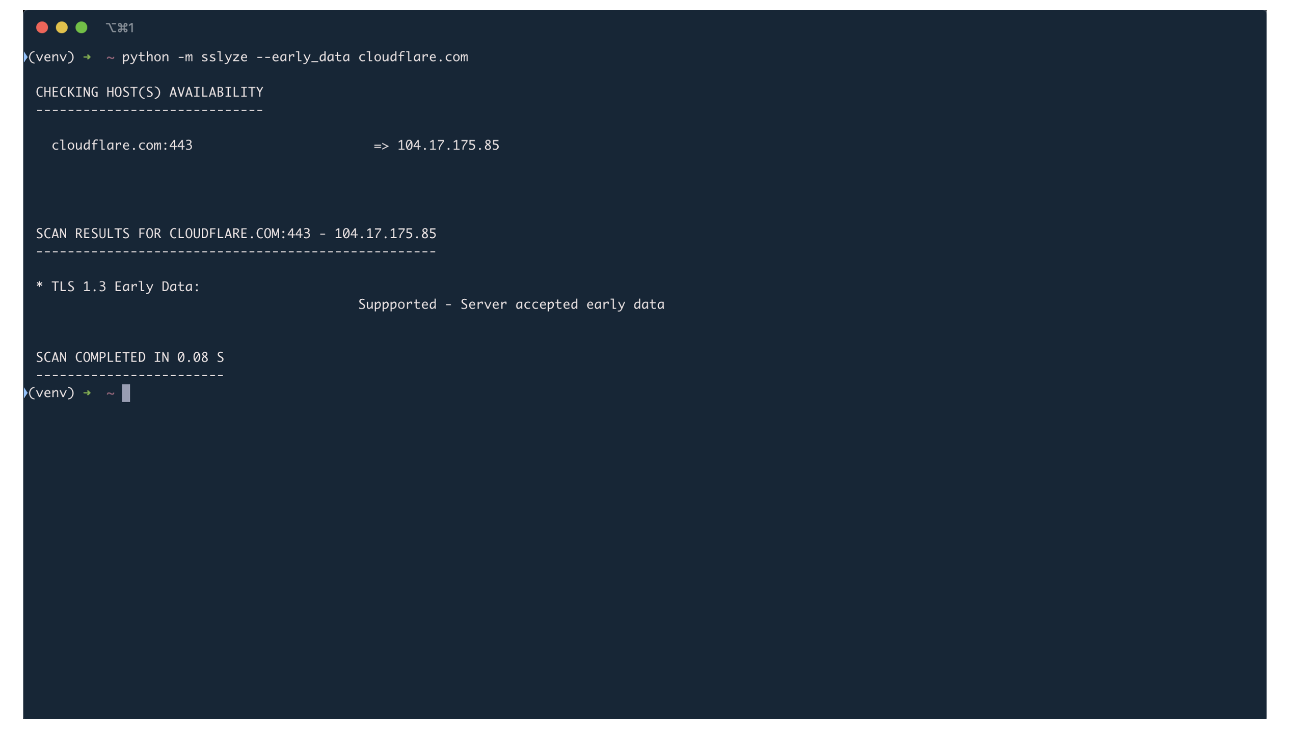 How to test zero-rtt for TLS 1.3 enabled site
